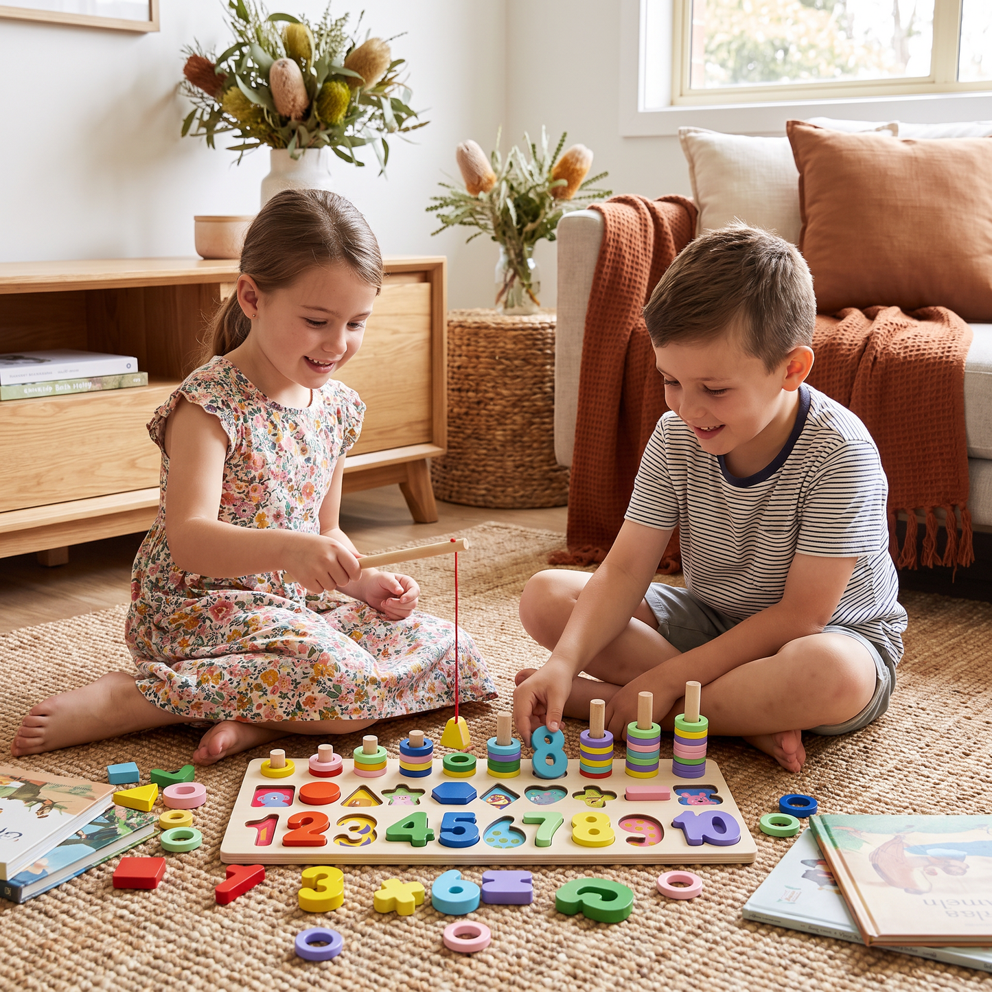 Skill Development – Montessori Wooden Activity Board