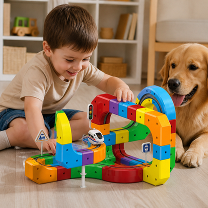Magic rail cube track kids toy