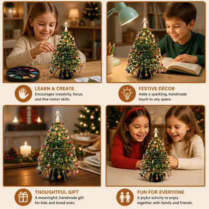 DIY Crystal Beaded Christmas Tree Craft Kit