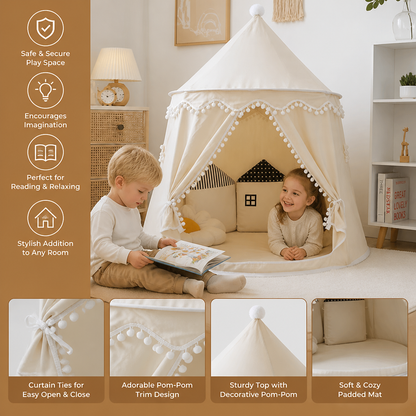 Cozy Kids Play Tent – A Charming Hideaway for Reading & Play