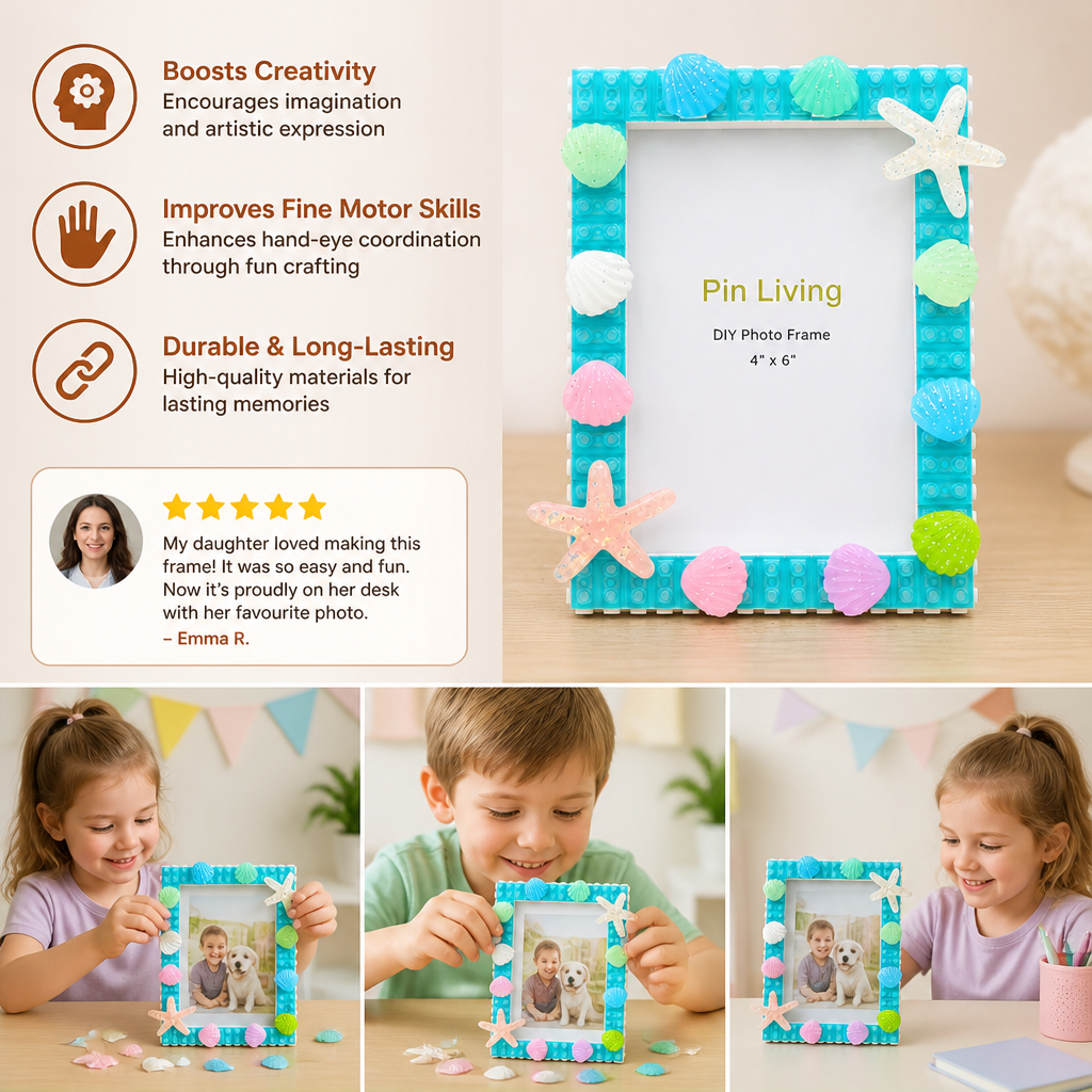 DIY Building Blocks Photo Frame Craft Kit