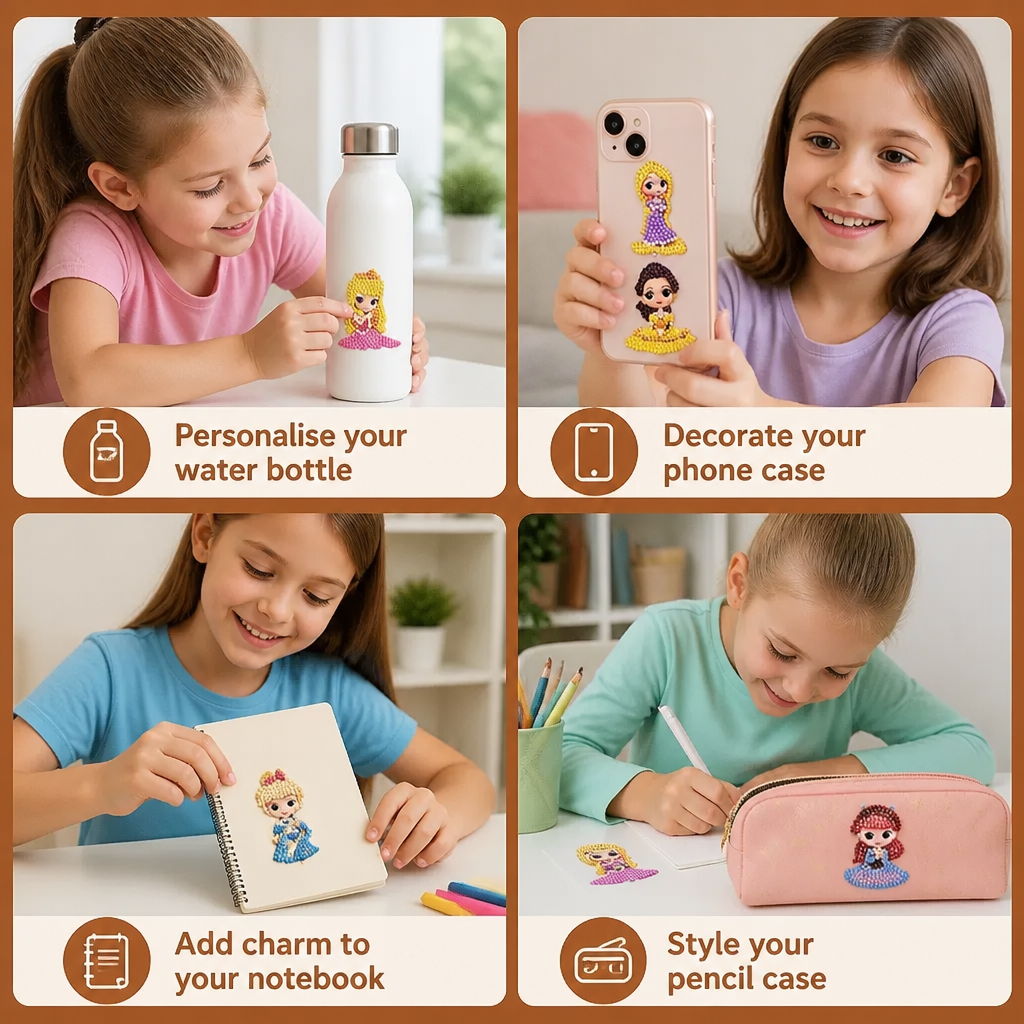 DIY Diamond Art Sticker Craft Kit for Kids