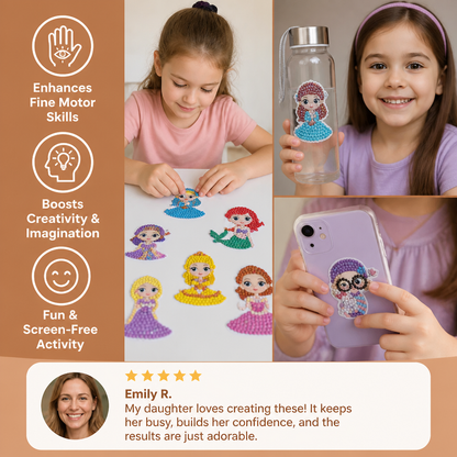 DIY Diamond Art Sticker Craft Kit for Kids