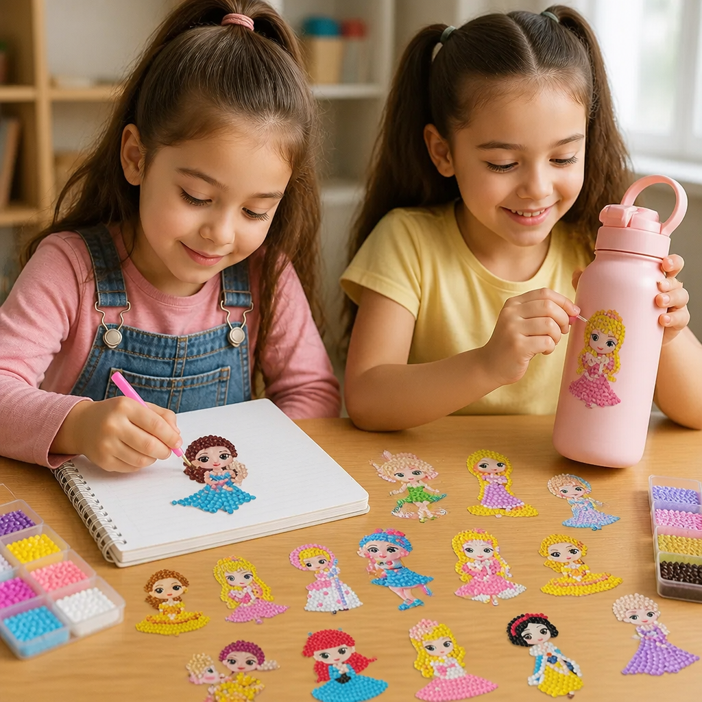 DIY Diamond Art Sticker Craft Kit for Kids