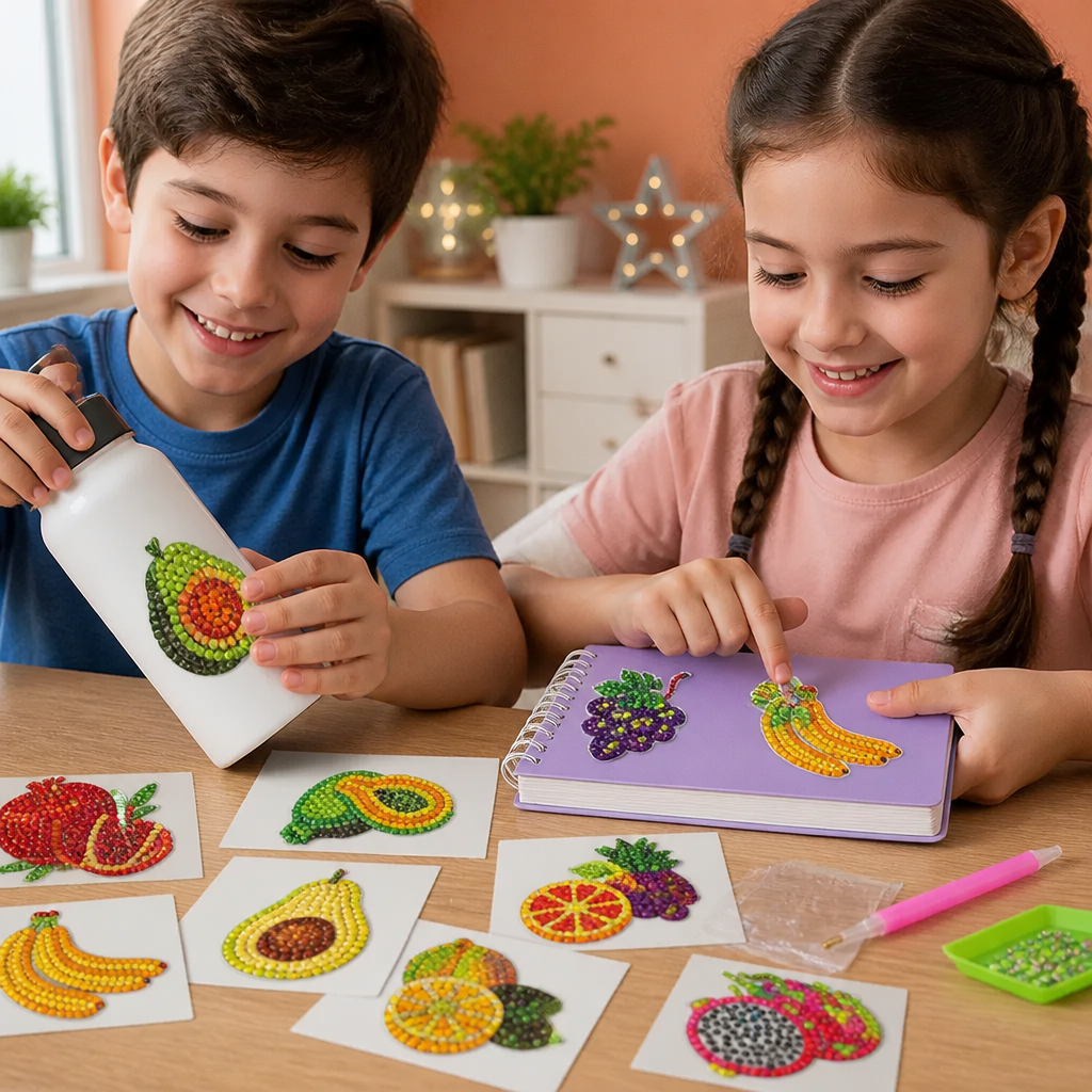 DIY Diamond Art Sticker Craft Kit for Kids