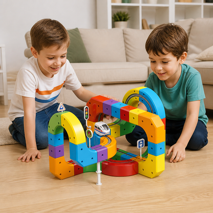 Magic rail cube track kids toy