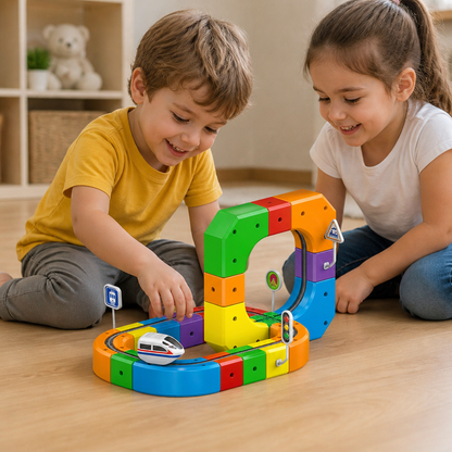 Magic rail cube track kids toy