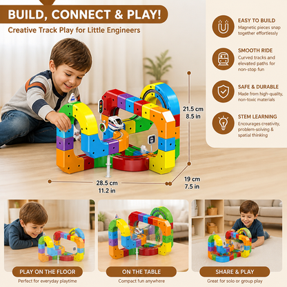 Magic rail cube track kids toy