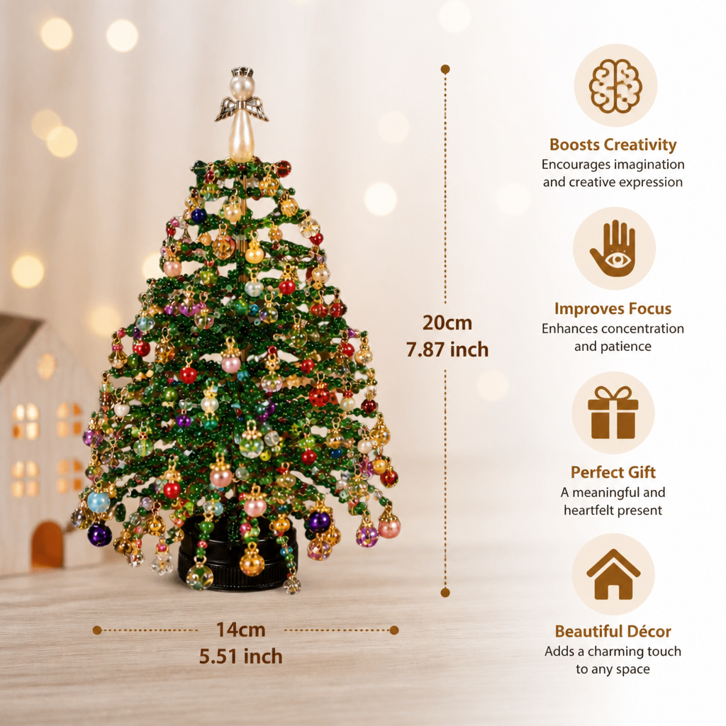 DIY Crystal Beaded Christmas Tree Craft Kit