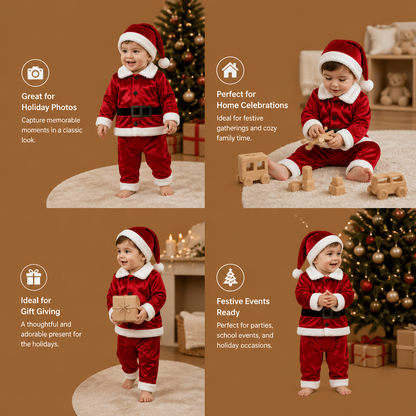 Baby & Toddler Santa Costume Set