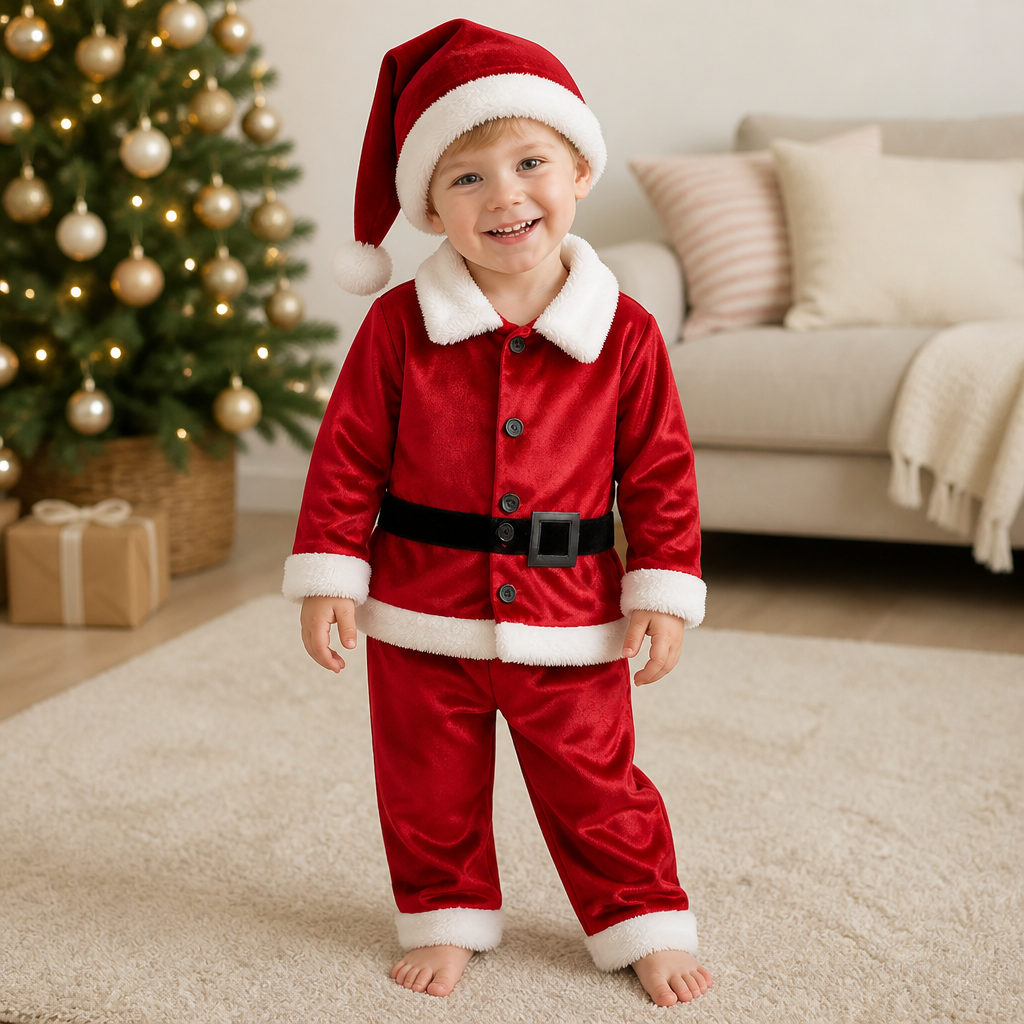 Baby & Toddler Santa Costume Set