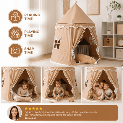 Cozy Kids Play Tent – A Charming Hideaway for Reading & Play