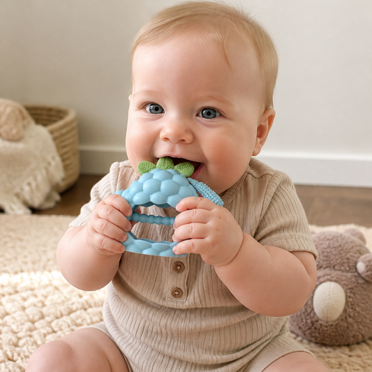 Easy-Grip Multi-Textured Silicone Baby Teether (3+ Months)