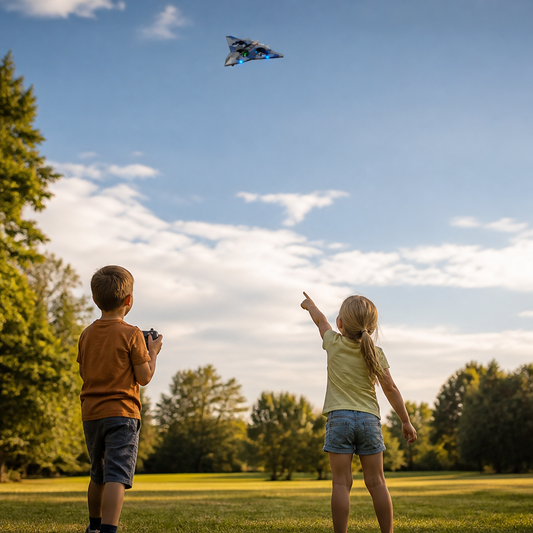 Durable Foam RC Fighter Plane with Altitude Hold & 360° Stunt Rolls