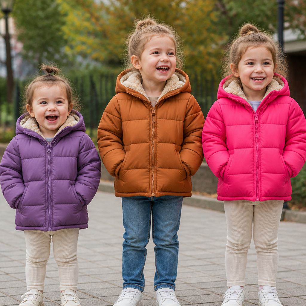 Fleece-Lined Baby & Toddler Puffer Jacket