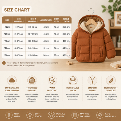 Fleece-Lined Baby & Toddler Puffer Jacket