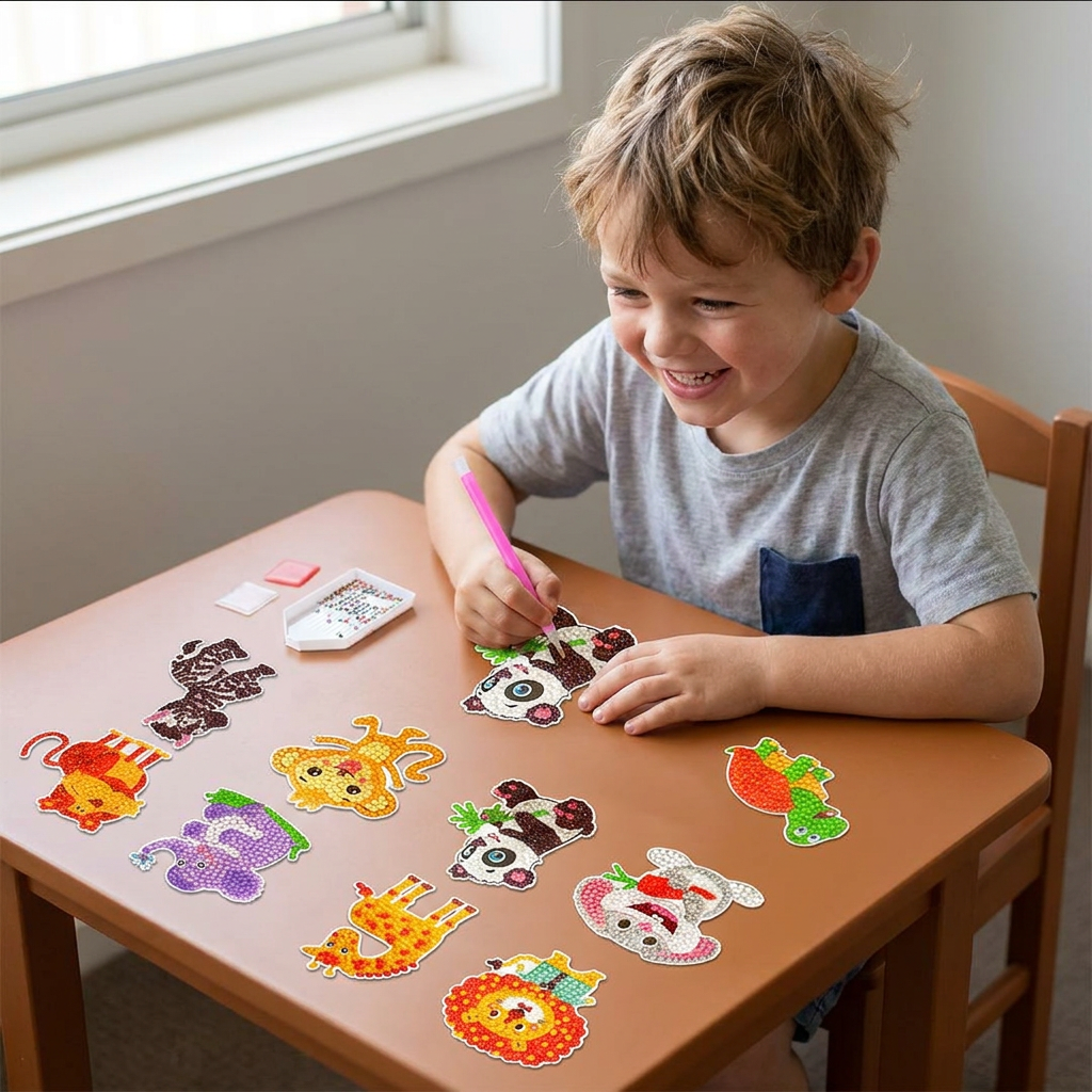 DIY Diamond Art Sticker Craft Kit for Kids