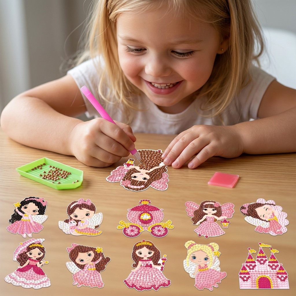 DIY Diamond Art Sticker Craft Kit for Kids