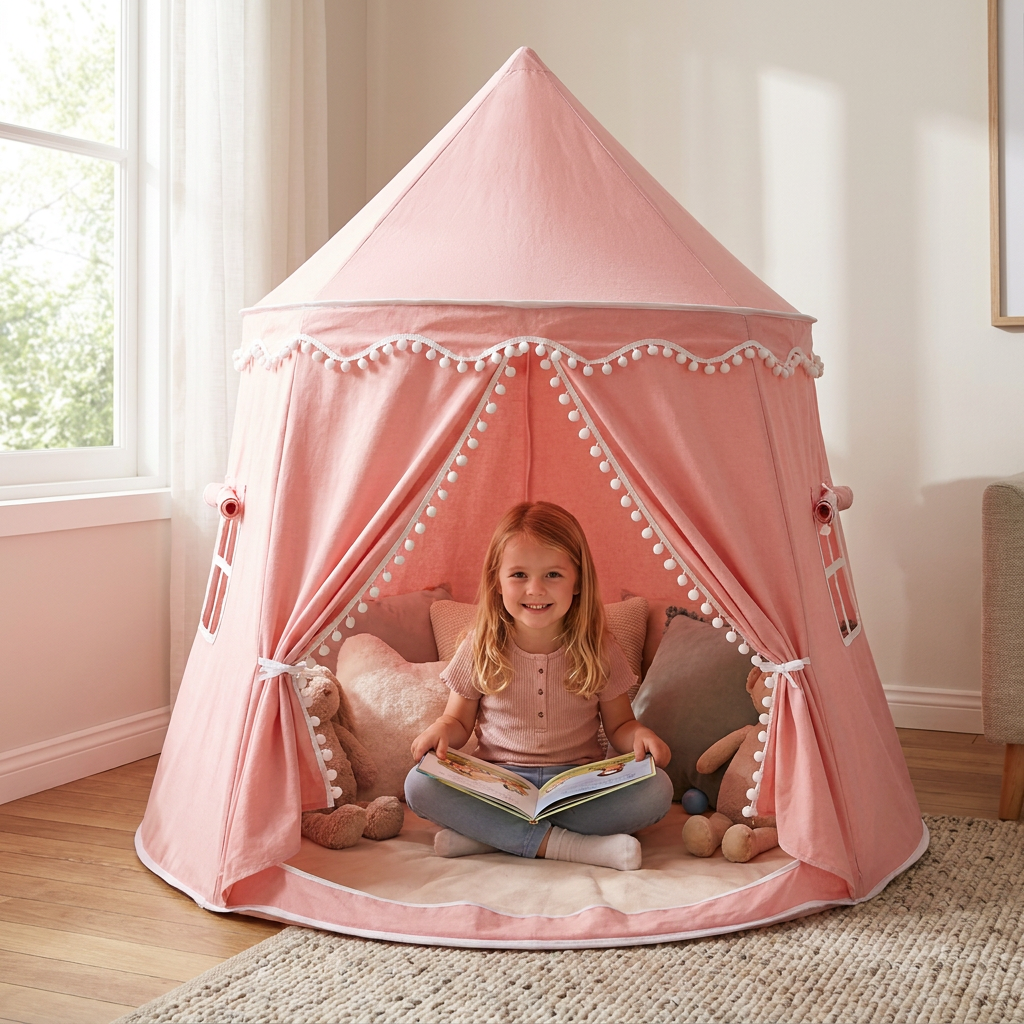 Cozy Kids Play Tent – A Charming Hideaway for Reading & Play
