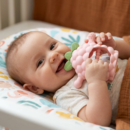 Easy-Grip Multi-Textured Silicone Baby Teether (3+ Months)