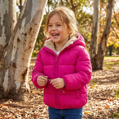 Fleece-Lined Baby & Toddler Puffer Jacket