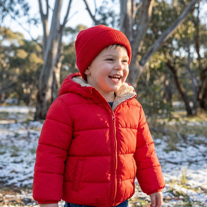 Fleece-Lined Baby & Toddler Puffer Jacket