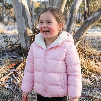Fleece-Lined Baby & Toddler Puffer Jacket