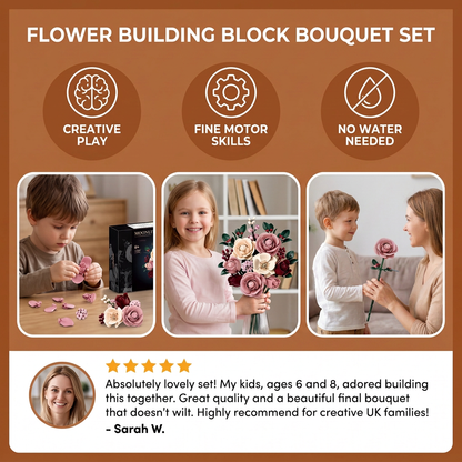Flower Building Block Bouquet Set