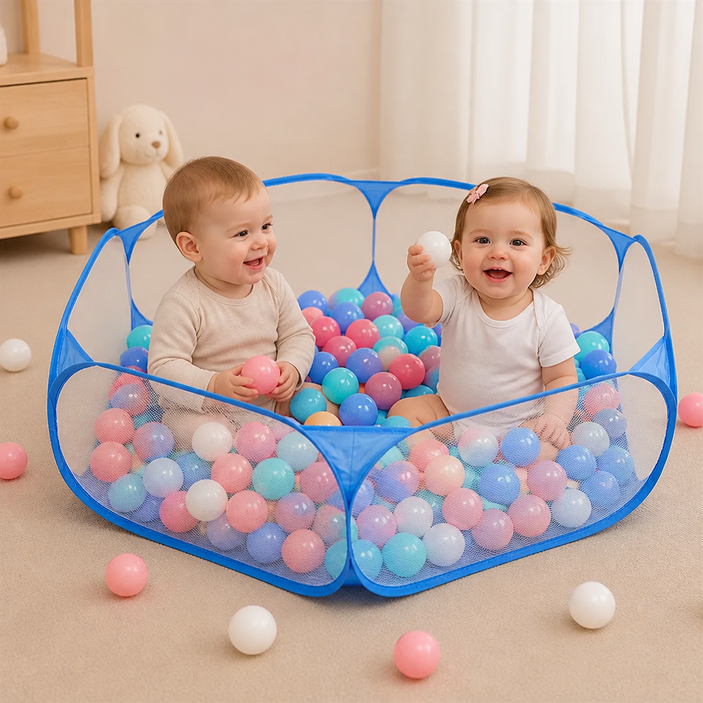 Portable Pop-Up Baby Playpen Tent for Toddlers