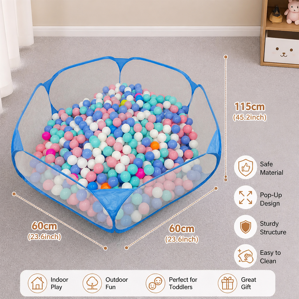 Portable Pop-Up Baby Playpen Tent for Toddlers