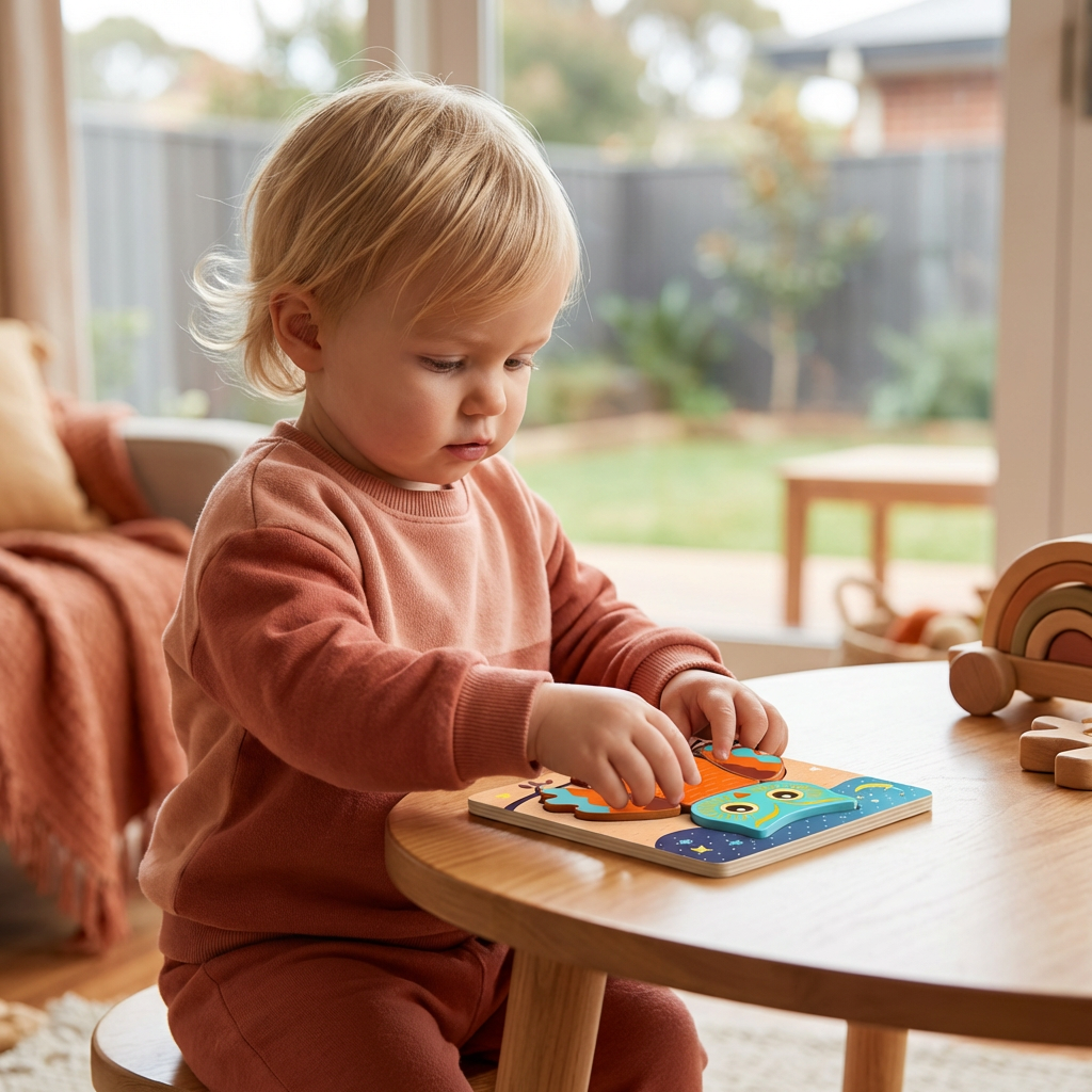 3D Wooden Puzzle for Kids – Educational Animal Learning Toy for Toddlers