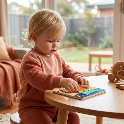 3D Wooden Puzzle for Kids – Educational Animal Learning Toy for Toddlers