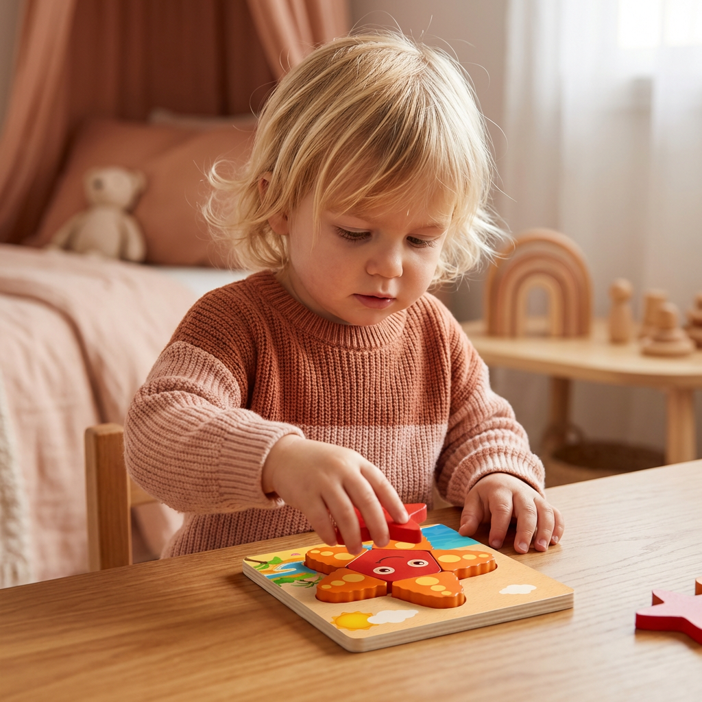 3D Wooden Puzzle for Kids – Educational Animal Learning Toy for Toddlers