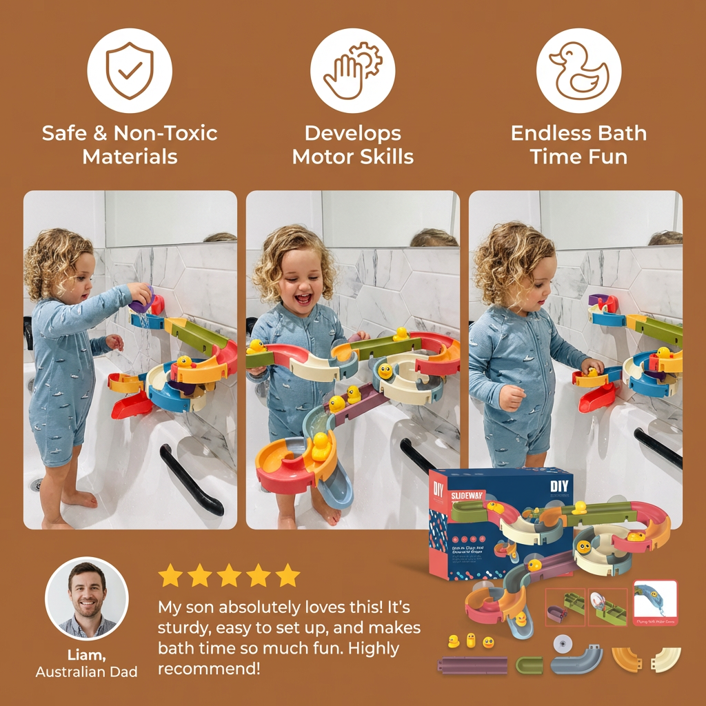 Sliding Ducks -  Kids Bathing Toy