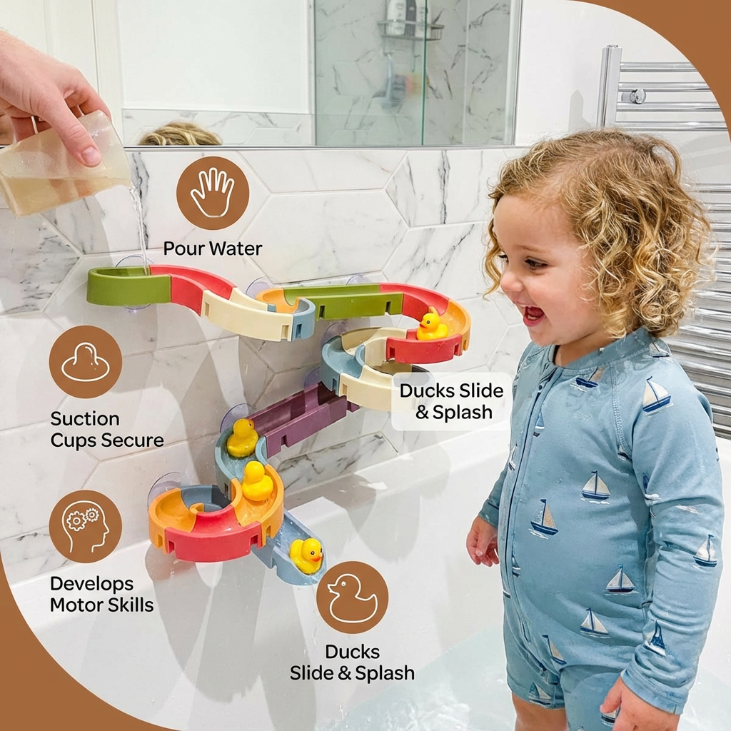 Sliding Ducks -  Kids Bathing Toy