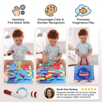 Montessori Plush Fishing Bond Toy