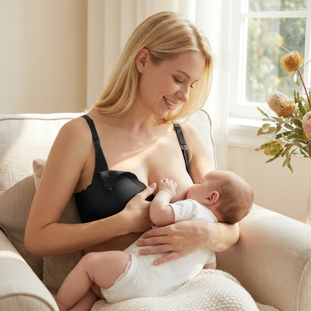 Seamless Nursing & Maternity Bra – Wireless, Supportive and Comfortable with Push-Up Effect