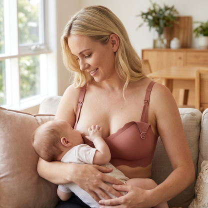 Seamless Nursing & Maternity Bra – Wireless, Supportive and Comfortable with Push-Up Effect