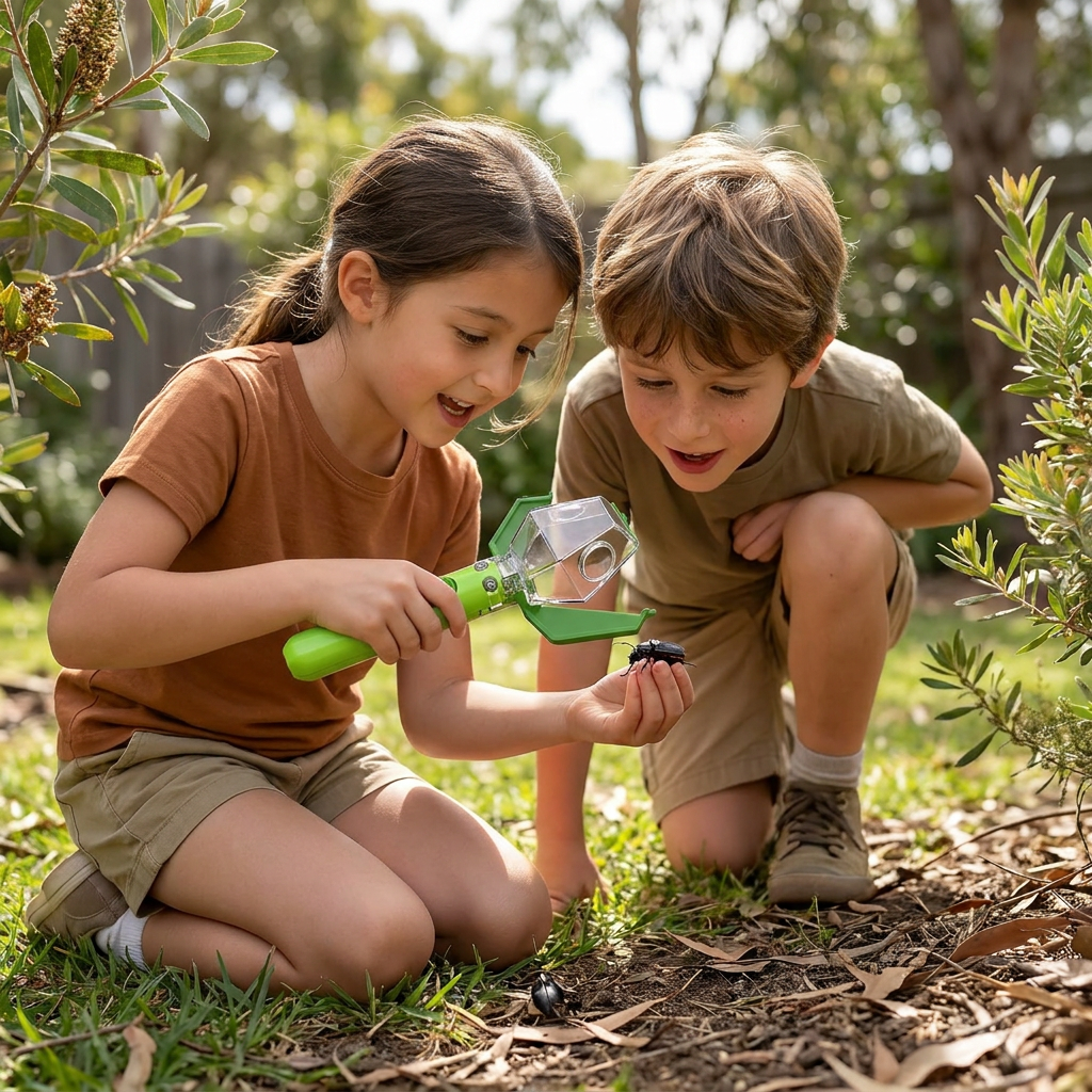 Kids Bug Catcher with 6X Magnifier – Insect Observation Tool for Outdoor Exploration