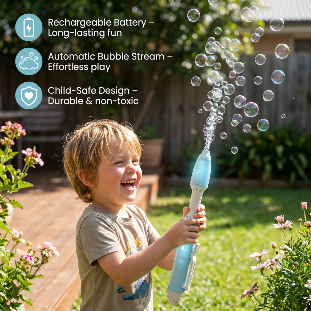 Magic Bubble Blaster Pen – Automatic Bubble Wand for Kids
