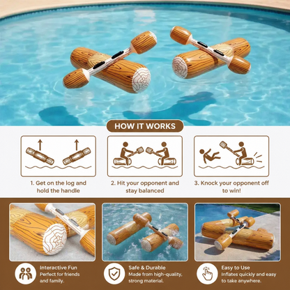 Inflatable Pool Battle Game for Kids – Water Balance & Splash Game