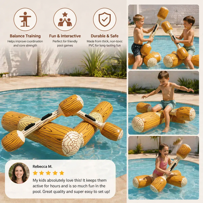 Inflatable Pool Battle Game for Kids – Water Balance & Splash Game