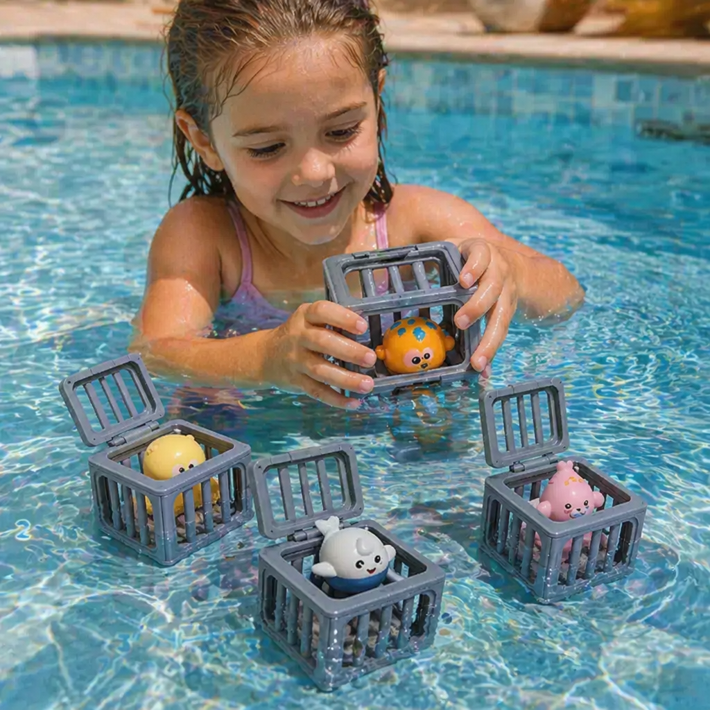 Children’s Diving Toy Set – Underwater Pool Toys with Storage Box