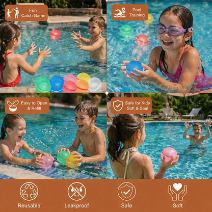 Reusable Water Balloons – Self-Sealing & Silicone