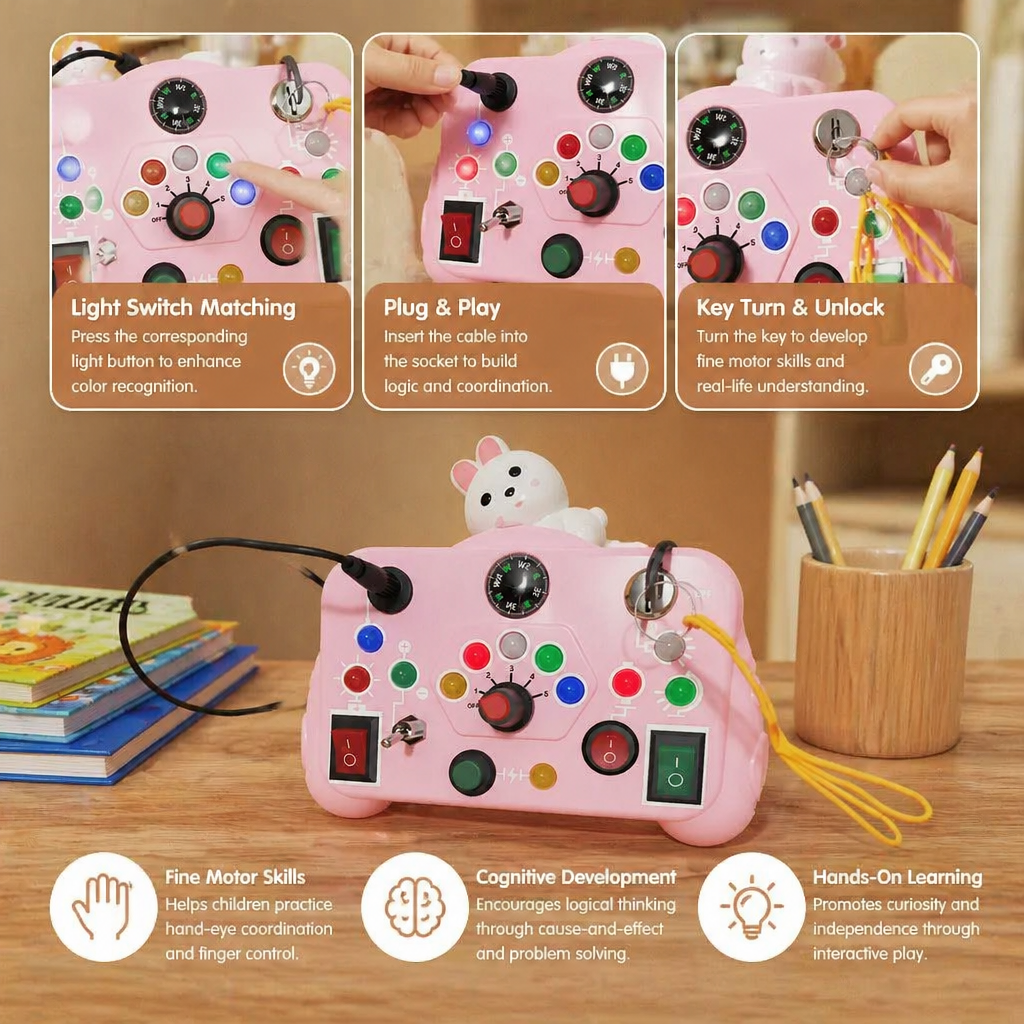 Montessori Activity Toy for Kids – Educational Game to Support Motor Skills, Understanding & Creativity