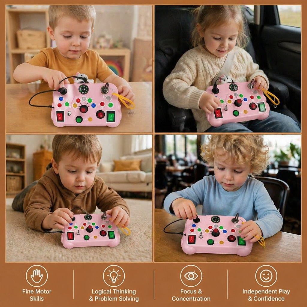 Montessori Activity Toy for Kids – Educational Game to Support Motor Skills, Understanding & Creativity