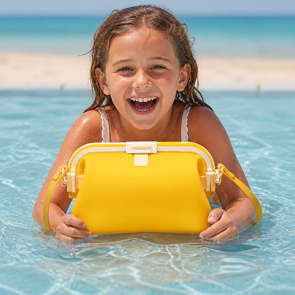 Waterproof Silicone Storage Bag with Shoulder Strap