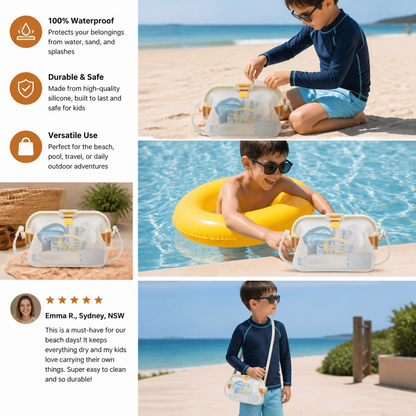 Waterproof Silicone Storage Bag with Shoulder Strap