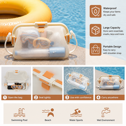 Waterproof Silicone Storage Bag with Shoulder Strap