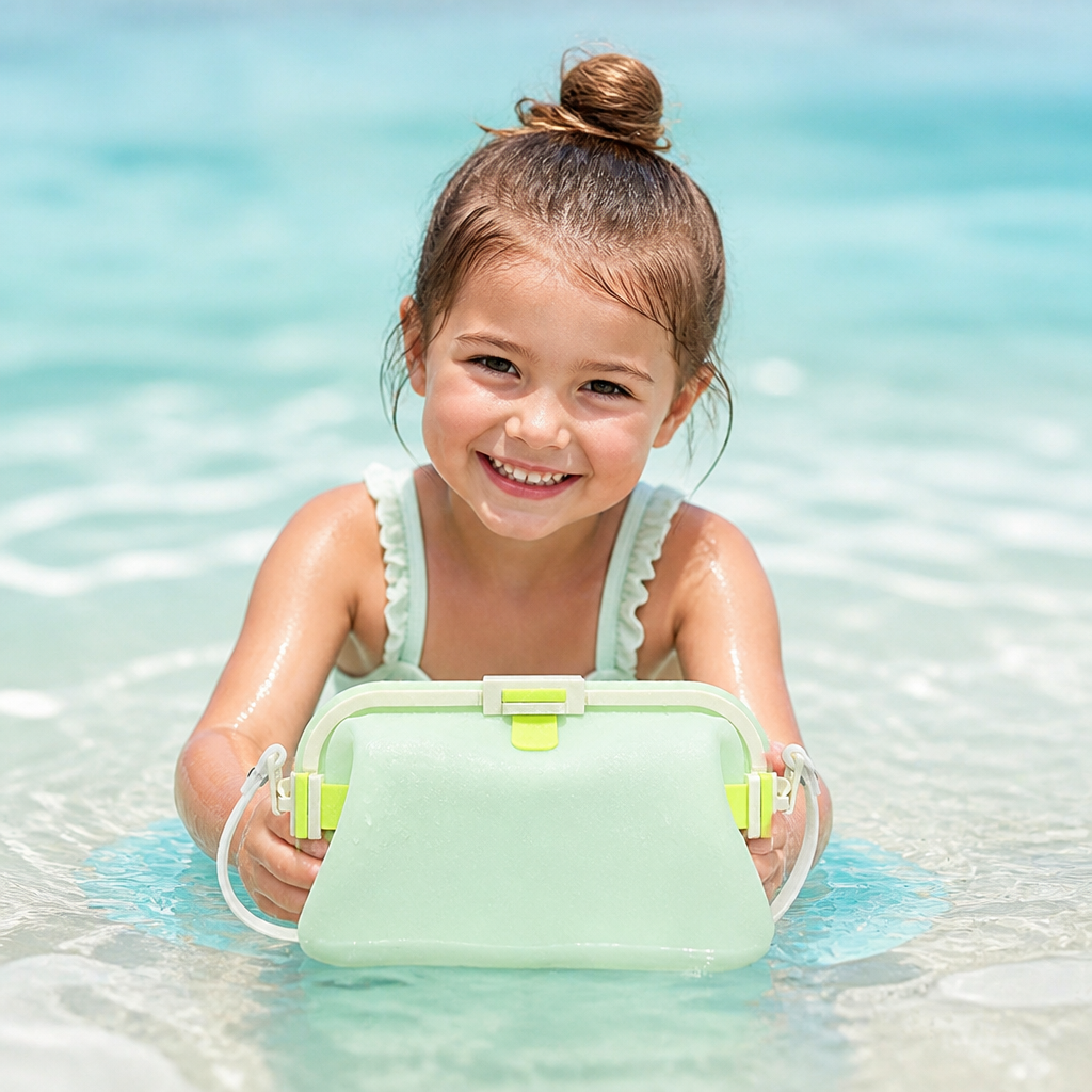 Waterproof Silicone Storage Bag with Shoulder Strap